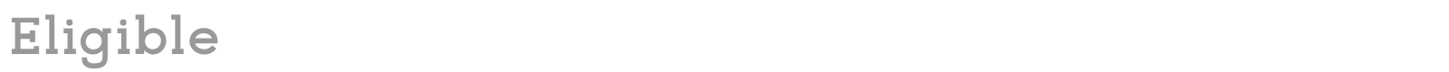 Eligible font preview